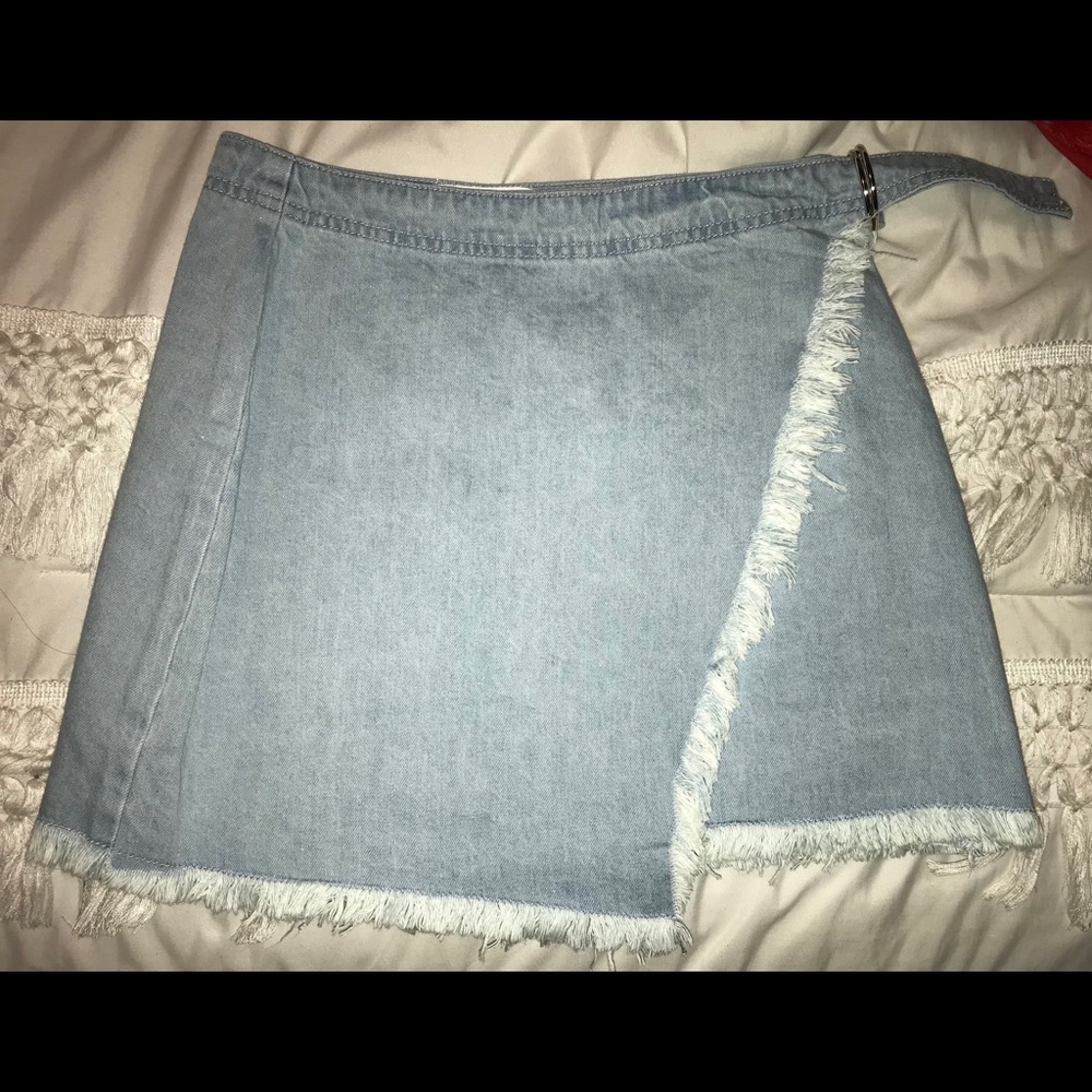 Tobi Denim Mini Skirt